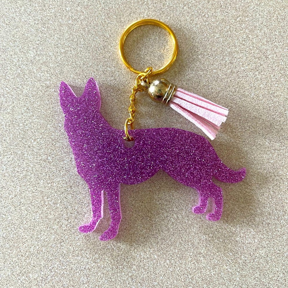 **SPECIAL DEAL** Handmade German Shepard Keychain -Please read description